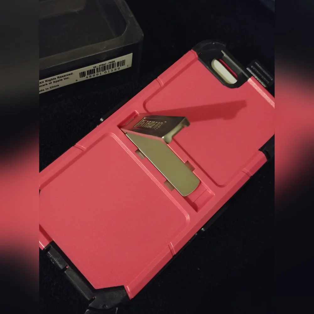 Trident Kraken AMS  iPhone 6s Plus Pink Case w/Holster Belt Clip